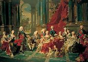 Louis Michel van Loo Philip V of Spain and his family painting